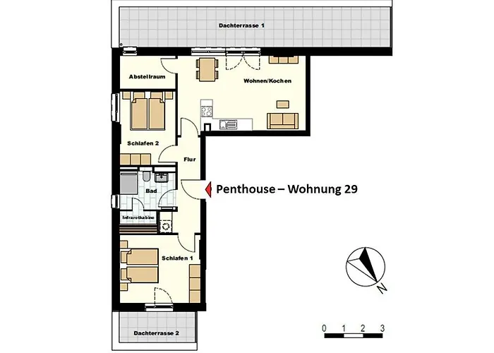Weisse Whg 29 Penthouse * Boltenhagen (Ostseebad)